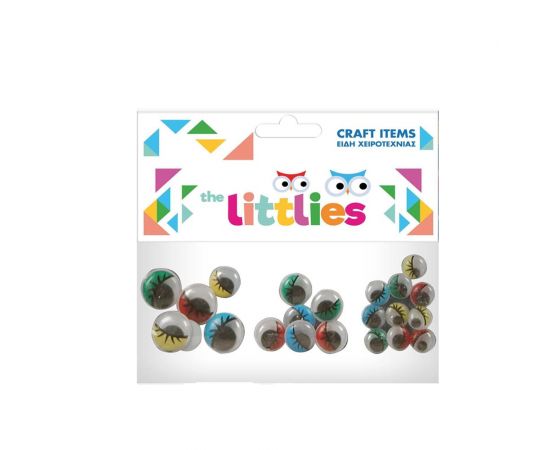 Ματάκια The Littlies Χρωματιστά 22τμχ 4x20mm 8x16mm 10x12mm The Littlies | Είδη Χειροτεχνίας στο MarkCenter