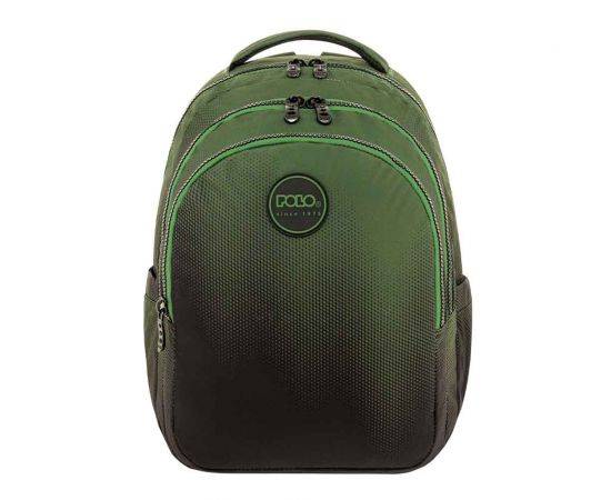 Τσάντα Πλάτης Polo Focus Black Green Gradient Polo | Σχολικές Τσάντες - Κασετίνες στο MarkCenter
