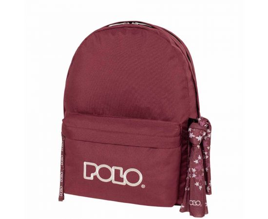 Τσάντα Πλάτης Polo Original Double Scarf Bordeaux Ice Μπορντό Πάγου Polo | Σχολικές Τσάντες - Κασετίνες στο MarkCenter