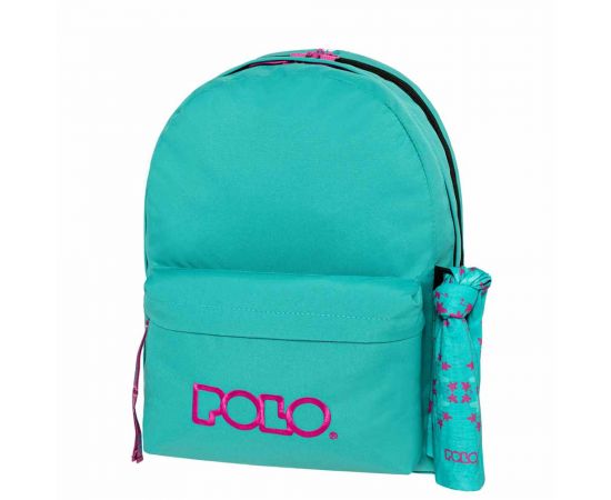 Τσάντα Πλάτης Polo Original Double Scarf Cyan Dark Fuchia Κυανό Σκούρο Φούξια Polo | Σχολικές Τσάντες - Κασετίνες στο MarkCenter
