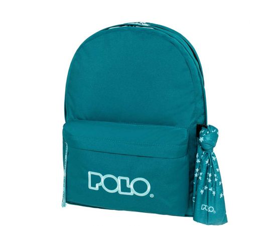 Τσάντα Πλάτης Polo Original Double Scarf Petrol Air Blue Πετρόλ Γαλάζιο Polo | Σχολικές Τσάντες - Κασετίνες στο MarkCenter