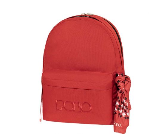 Τσάντα Πλάτης Polo Original Double Scarf Red Κόκκινο Polo | Σχολικές Τσάντες - Κασετίνες στο MarkCenter