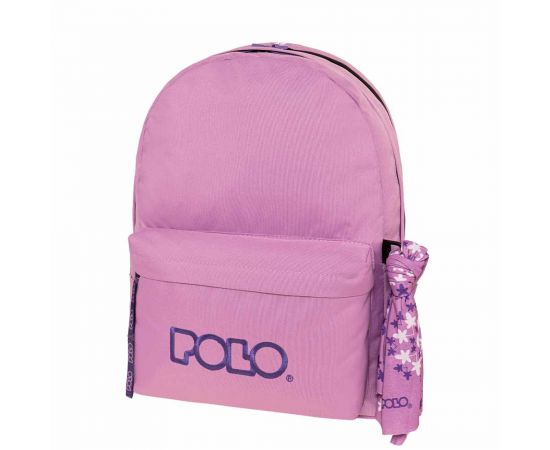 Τσάντα Πλάτης Polo Original Double Scarf Violet Indigo Βιολετί Λουλακί Polo | Σχολικές Τσάντες - Κασετίνες στο MarkCenter