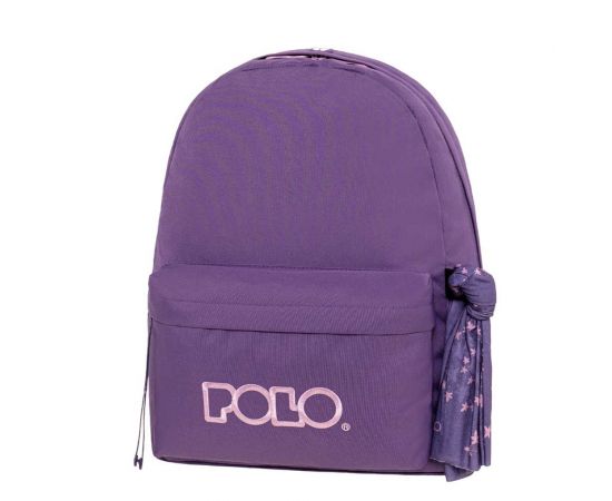 Τσάντα Πλάτης Polo Original Scarf Indigo Lilac Λουλακί Λιλά Polo | Σχολικές Τσάντες - Κασετίνες στο MarkCenter