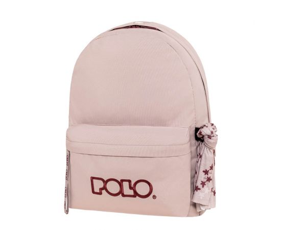 Τσάντα Πλάτης Polo Original Scarf Lilac Cherry Λιλά Βυσσινί Polo | Σχολικές Τσάντες - Κασετίνες στο MarkCenter