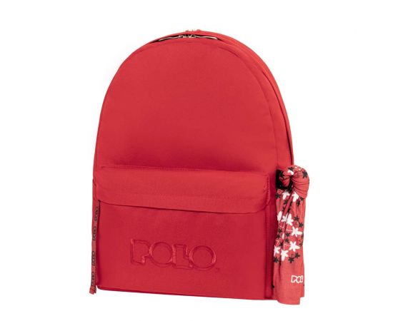 Τσάντα Πλάτης Polo Original Scarf Red Κόκκινο Polo | Σχολικές Τσάντες - Κασετίνες στο MarkCenter