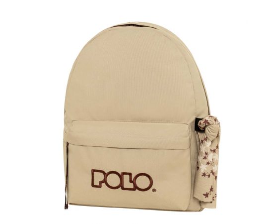 Τσάντα Πλάτης Polo Original Scarf Sand Cherry Άμμου Βυσσινί Polo | Σχολικές Τσάντες - Κασετίνες στο MarkCenter