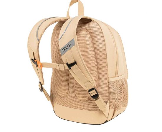 Τσάντα Πλάτης Polo Pins Ocher Ώχρα Polo | Σχολικές Τσάντες - Κασετίνες στο MarkCenter
