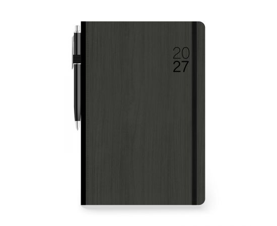 Ημερολόγιο Ημερήσιο eco 12x17 Με στυλό και Λάστιχο Ανθρακί 2027 Εκδόσεις τριπερίνας | Ημερολόγια στο MarkCenter