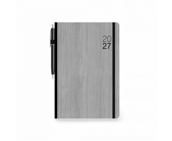Ημερολόγιο Ημερήσιο eco 12x17 Με στυλό και Λάστιχο Γκρι 2027 Εκδόσεις τριπερίνας | Ημερολόγια στο MarkCenter