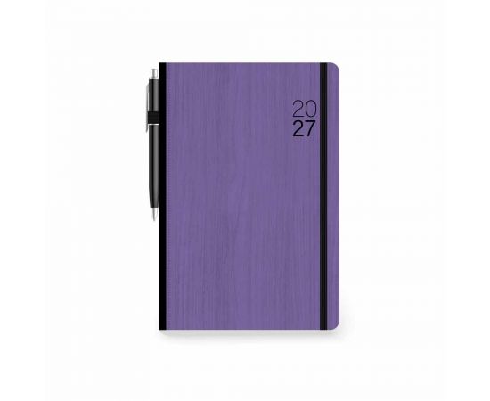 Ημερολόγιο Ημερήσιο eco 12x17 Με στυλό και Λάστιχο Μωβ 2027 Εκδόσεις τριπερίνας | Ημερολόγια στο MarkCenter