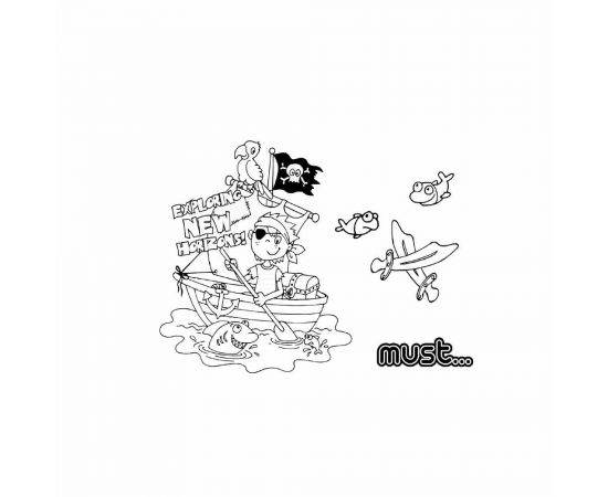 Μπλόκ Ζωγραφικής Must Πειρατής (2 σχέδια) Must Team | Είδη Ζωγραφικής στο MarkCenter