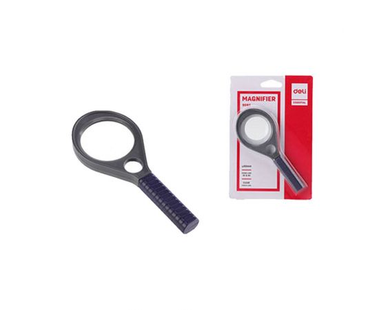 Μεγεθυντικός Φακός Deli Πλαστικός Καρτέλα 3x&6x 45mm Ρακέτα Μαύρος Deli | Προμήθεια Γραφείου στο MarkCenter