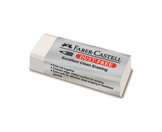 Γόμα Faber Castell Dust Free Λευκή Faber castell  | Γραφική Ύλη στο MarkCenter