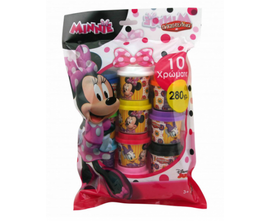 Σακουλάκι Minnie με 10 βαζάκια πλαστελίνης 1045-03569 AS Company | Παιχνίδια για Κορίτσια στο MarkCenter