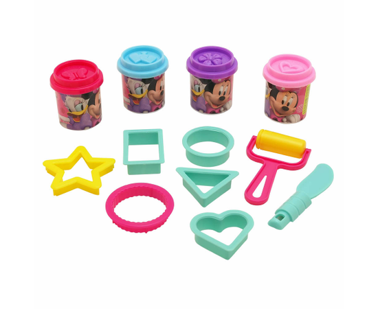 Κουβαδάκι με 4 βαζάκια πλαστελίνης Minnie (σχήματα) 1045-03571 AS Company | Παιχνίδια για Κορίτσια στο MarkCenter