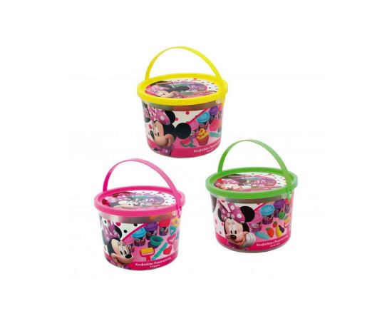 Κουβαδάκι με 4 βαζάκια πλαστελίνης Minnie (σχήματα) 1045-03571 AS Company | Παιχνίδια για Κορίτσια στο MarkCenter