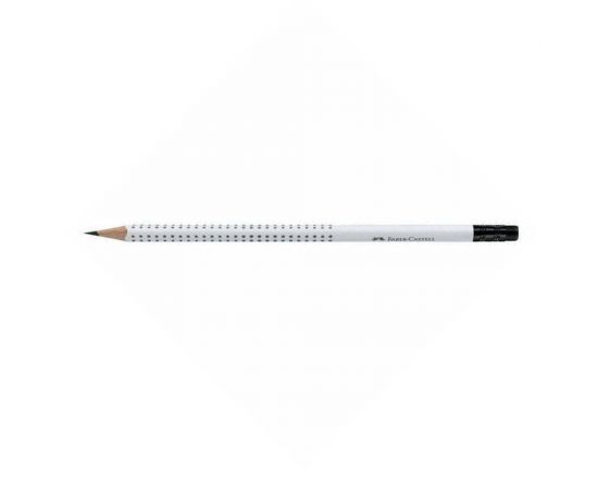 Μολύβι Faber Castell Grip Με Γόμα Λευκό 100-058-762 Faber castell  | Γραφική Ύλη στο MarkCenter