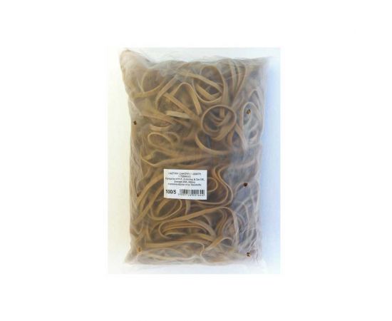 Λάστιχα καουτσούκ καλτσοδέτα διαμέτρου 100mm/5mm σε σακούλα 1 κιλού  | Προμήθεια Γραφείου στο MarkCenter