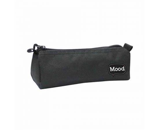 Κασετίνα Βαρελάκι με 1 Θήκη Mood Chrome Μαύρη | 000072661 Mood | Σχολικές Τσάντες - Κασετίνες στο MarkCenter