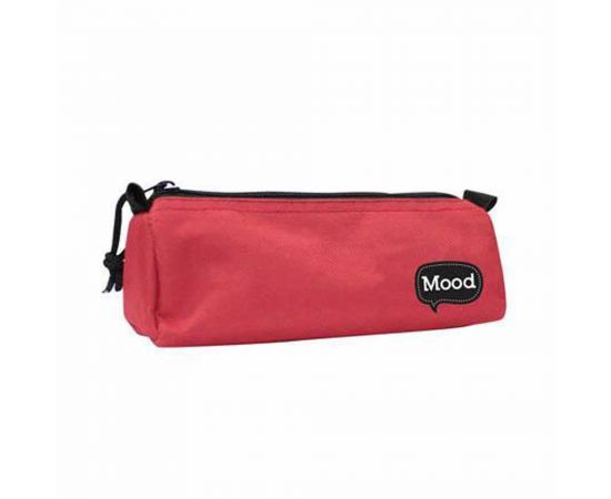 Κασετίνα Βαρελάκι με 1 Θήκη Mood Chrome Κόκκινη | 000072662 Mood | Σχολικές Τσάντες - Κασετίνες στο MarkCenter
