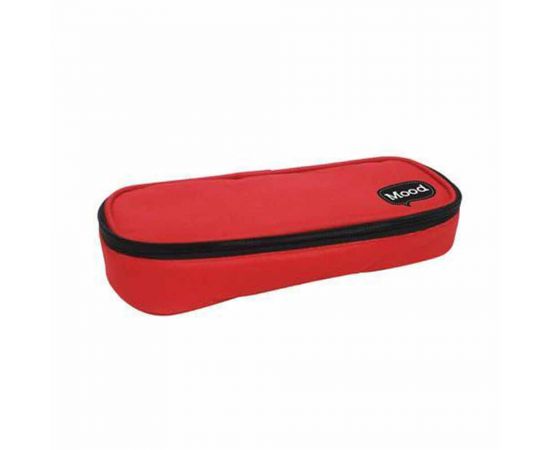 Κασετίνα Οβάλ με 2 Θήκες Mood Victory Κόκκινη | 000580095 Mood | Σχολικές Τσάντες - Κασετίνες στο MarkCenter