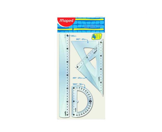 Σετ Γεωμετρικά Όργανα Maped 30cm Maped | Όργανα Σχεδίασης στο MarkCenter