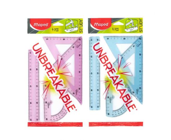 Σετ Γεωμετρικά Όργανα Maped Unbreakable Maped | Όργανα Σχεδίασης στο MarkCenter