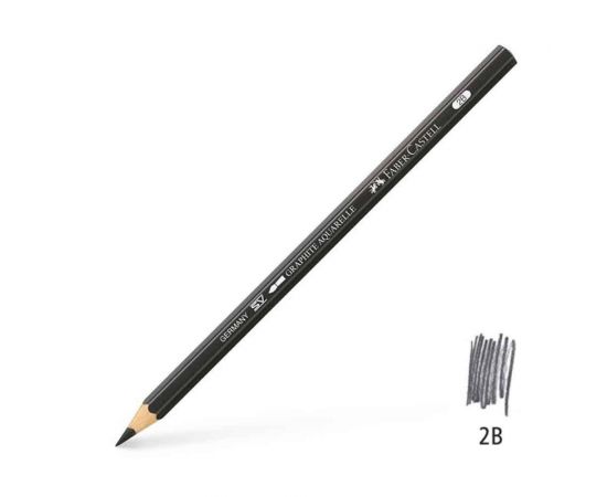 Μολύβι Σχεδίου Faber Castell Graphite Aquarelle 2B 117802 Faber castell  | Γραφική Ύλη στο MarkCenter