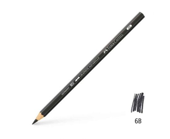 Μολύβι Σχεδίου Faber Castell Graphite Aquarelle 6B Faber castell  | Γραφική Ύλη στο MarkCenter