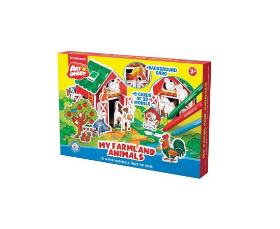 Art Berry Σετ Ζωγραφικής My Farmland Animals Erich Krause | Παιχνίδια για Κορίτσια στο MarkCenter