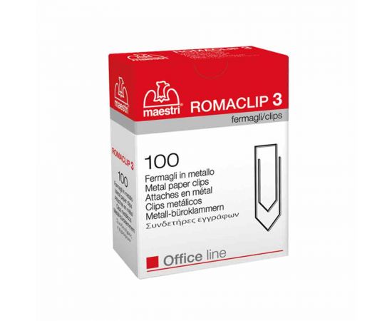 Συνδετήρες ROMA ΝΟ.3 100τεμ ROMA | Προμήθεια Γραφείου στο MarkCenter