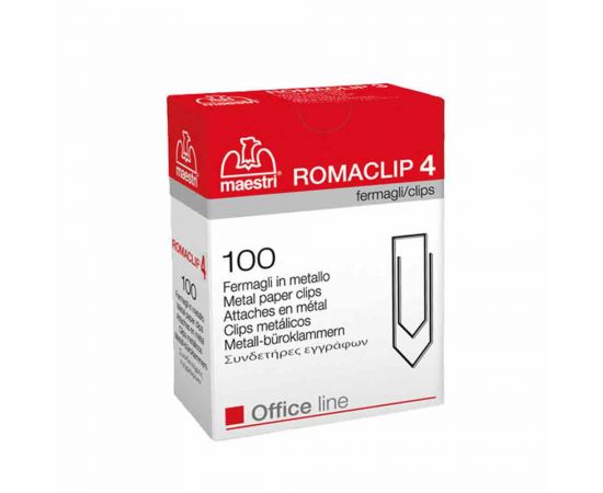Συνδετήρες ROMA ΝΟ.4 100τεμ ROMA | Προμήθεια Γραφείου στο MarkCenter