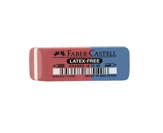 Γόμα Faber Castell Μπλε Κόκκινο 187040 Faber castell  | Γραφική Ύλη στο MarkCenter