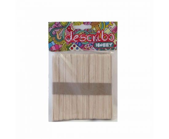 Ξυλάκια Χειροτεχνίας Γλωσσοπιέστρα 114x10mm 100τμχ Describo | DES-0010 Describo | Είδη Χειροτεχνίας στο MarkCenter