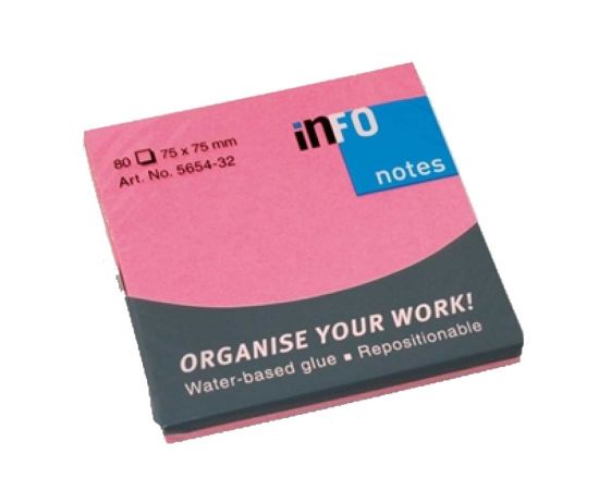 Χαρτάκια Αυτοκόλλητα Φωσφοριζέ 75X75mm 80Φ​​ 5654-32 info | Προμήθεια Γραφείου στο MarkCenter