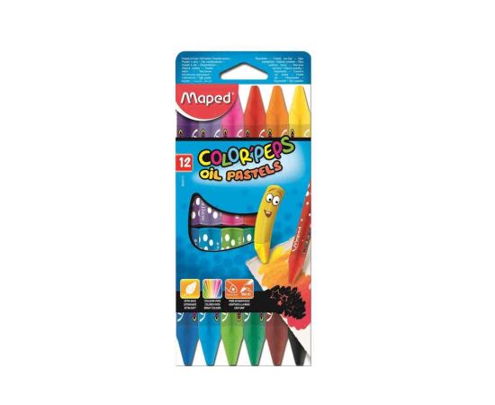 Λαδοπαστέλ Maped Color Peps Oil Pastels 12τμχ Maped | Είδη Ζωγραφικής στο MarkCenter
