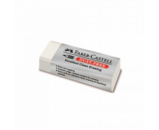 Γόμα Faber Castell Dust Free Λευκή Μικρή Faber castell  | Γραφική Ύλη στο MarkCenter