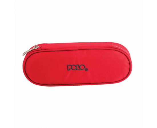 Κασετίνα Οβάλ με 1 Θήκη Polo Box 2020 Κόκκινη | 937003-03 Polo | Σχολικές Τσάντες - Κασετίνες στο MarkCenter