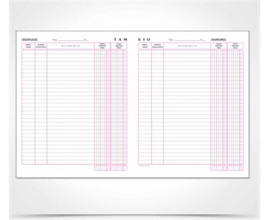 Βιβλίο Ταμείου 522 21X30Cm 100 Φύλλα Typotrust | Λογιστικά Έντυπα στο MarkCenter