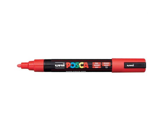 Μαρκαδόρος UNI Posca PC-5M Κόκκινο Uni-ball | Γραφική Ύλη στο MarkCenter