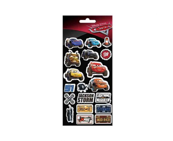 Αυτοκόλλητα Puffy 10X22cm Cars Διακάκης | Διάφορα Είδη στο MarkCenter