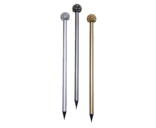 Μολύβι Tesoro Μαύρο Ξύλο 3 Χρώματα Μεταλλικά Διαμαντάκι Tesoro | Γραφική Ύλη στο MarkCenter