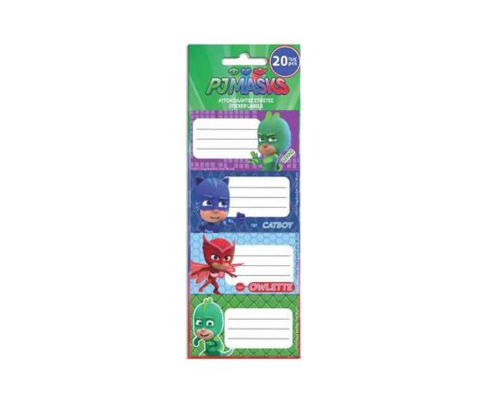 Ετικέτες Αυτοκόλλητες Pj Masks 20 Τεμάχια 5 Σχέδια Διακάκης | Διάφορα Είδη στο MarkCenter