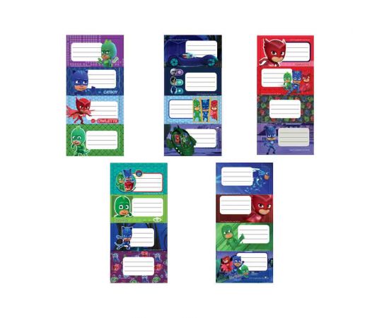 Ετικέτες Αυτοκόλλητες Pj Masks 20 Τεμάχια 5 Σχέδια Διακάκης | Διάφορα Είδη στο MarkCenter