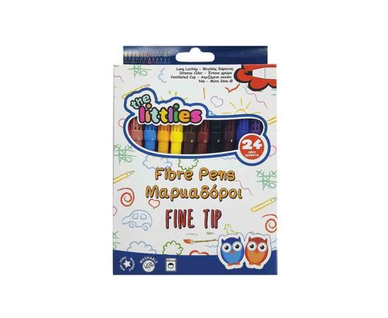 Μαρκαδόροι Ζωγραφικής The Littlies 12τμχ Λεπτοί The Littlies | Είδη Ζωγραφικής στο MarkCenter