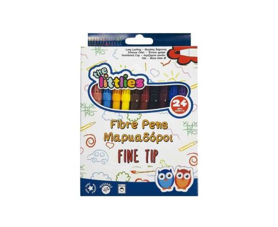 Μαρκαδόροι Ζωγραφικής The Littlies 24τμχ Λεπτοί The Littlies | Είδη Ζωγραφικής στο MarkCenter