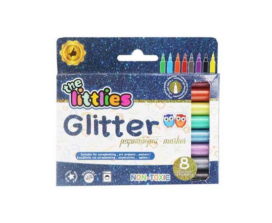 Μαρκαδόροι Ζωγραφικής The Littlies Glitter 8τμχ The Littlies | Είδη Ζωγραφικής στο MarkCenter