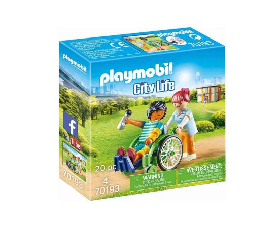 Playmobil Ασθενής Με Καροτσάκι 70193 Playmobil | Playmobil στο MarkCenter