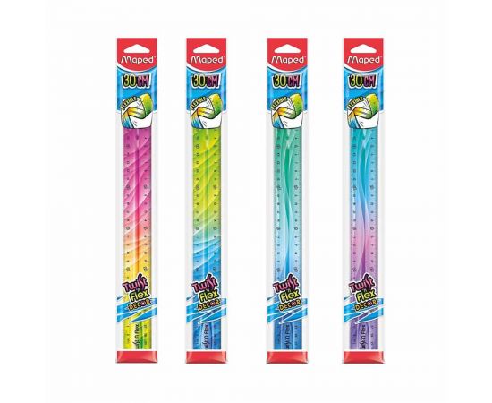 Χάρακας Maped Twist N Flex Decor 30cm Maped | Όργανα Σχεδίασης στο MarkCenter